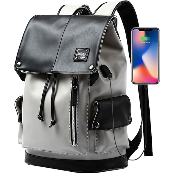 黒レザー スタッズ付きリュック スタッズ フェイクレザーリュックサック | Bagoodtimeshop