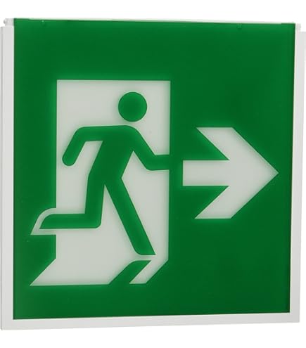 Amazon | FA10312LE1+FK10000 LED避難口誘導灯C級左向パネルセット