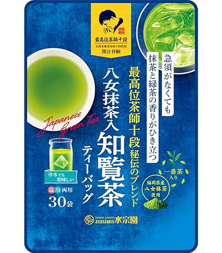 Amazon.co.jp: 水宗園 水宗園本舗 有機栽培抹茶入り緑茶TB30p
