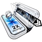 ESR iPhone 17 ガラスフィルム 秒貼革命 15KG耐衝撃 いphone16pro保護フィルム 3枚入り 2X保護 米軍MIL規格 | 自動吸着 浮き無し 指紋防止 軍事級高耐久 0.3mm超薄 自動除塵 擦り傷防止 0.5M鋼球落下テスト