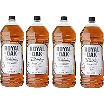 Amazon.co.jp: ロイヤルオーク 銀ラベル ウイスキー 37度 4L(4000ml)×4