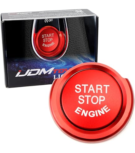Crystal Push Button Start Switch For BMW F/G Chassis (F30, F10, G30, Etc.) - Red