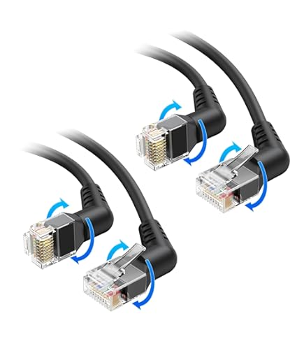 JUNCHI-Cat6 Ethernet Cable 10Gbps 14 Ft  10 Pack , Flexible Bare Copper Cat6 Patch Cables Utp Ethernet Cable Cat 6 Snagless Cat 6 Network Cable Server D - View #12