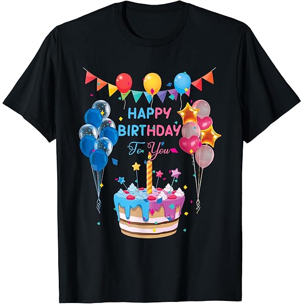 Amazon | 誕生日 - Happy Birthday。 Tシャツ | Tシャツ・カットソー 通販