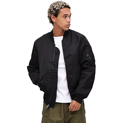 Amazon.co.jp: [ビームス] ブルゾン MA-1 メンズ OLIVE S 11185607139