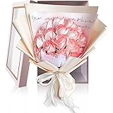 HANASPEAK ソープフラワー 花束 母の日 卒業式 敬老の日 バレンタインデー お花 誕生日 プレゼント 女性 人気 フラワーギフト バラ1箱 (Elsa)