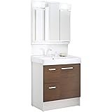 Amazon パナソニック 洗面化粧台 シーライン 幅900 奥行530 本体 パノラマスライドタイプ 扉柄 ホワイト 水栓 マルチシングルレバーシャワースゴピカタイプ エコカチット ミラー 新led3面鏡 ミドルパネル サイドキャビネット上下棚 幅250 新スタンダードd530