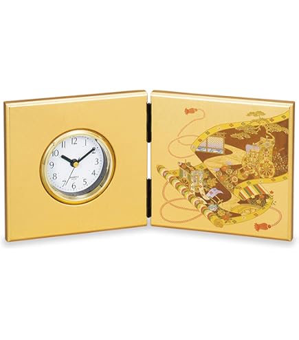 ミタニ 山中漆器Mitani 屏風時計中 富士さくら 富士山M14326-3 Amazon.co.jp: ミタニ 山中漆器(Mitani) 屏風時計(中) 富士