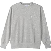 [チャンピオン] トレーナー スウェット 長袖 丸首 裏毛 スクリプトロゴ刺繍 クルーネックスウェットシャツ 別注 ベーシックC8-W041Zメンズ
