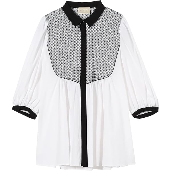 タグ付き ユナイテッドアローズ タックフレンチスリーブ ブラウス 白 UNITED ARROWS LTD. OUTLET｜タック フレンチスリーブ ブラウス