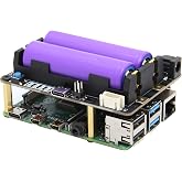 Geekworm Raspberry Pi UPS 電源管理拡張ボード X728 V2.5 Raspberry Pi 5/4B/3B+/3B対応 | 自動オン&セーフシャットダウン&AC電源OFF/アダプター故障検出&RTC機能