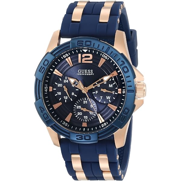 Amazon.co.jp: [ゲス] GUESS 腕時計 Men's Iconic Blue Multi-Function