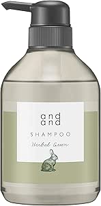 andand(アンドアンド) 静かに 【ハーバルグリーンの香り】 シャンプー ポンプ 480ml [ ノンシリコン 処方 ] B:"静かに"
