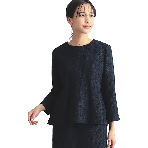 B:MING LIFE STORE by BEAMS - ビーミングbyビームス　ツィードプルオーバー　ブラウス セール】【フォーマル】ライトツイード プルオーバー（S～L