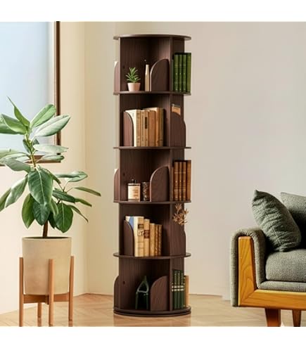 Amazon｜回転式本棚3段 A4判が入る回転式書棚 カタログ・雑誌の整理に