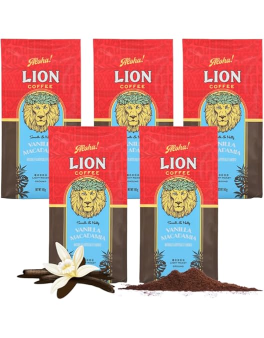 Amazon | ライオンコーヒーチョコレートマカダミアナッツ7oz(198g)×5個