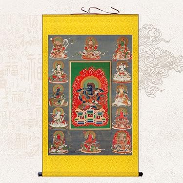 チベット仏画、タンカ チベット仏画、タンカ 楽天市場】◇毘沙門天（ヴァイシュラヴァナ