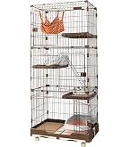 Amazon.co.jp: Shinyever 猫ケージ キャットケージ 高さ132cm* 幅75