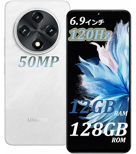 Amazon | UMIDIGI G100 SIMフリー スマホ 本体 12GB+128GB 1TB拡張可能