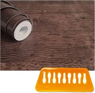Amazon Relive 壁紙シール 簡単 模様替え おしゃれ 木目 Diy 45cm 10m アンティークブラウン 壁紙