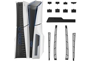PS5 Slim用ホコリキャッチャー/ポートキャップ 防塵プラグ （4個+9枚），TanReginal PS5 Slimに対応アクセサリー PS5 Slimポート保護用