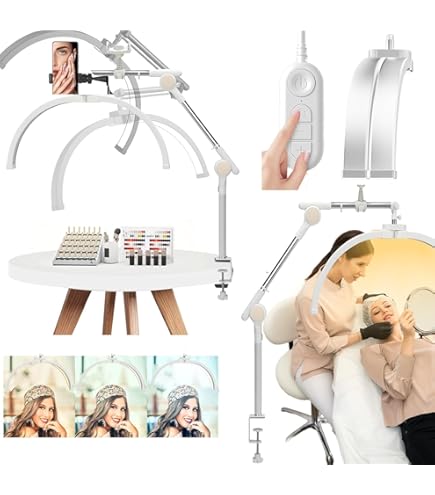 Amazon.co.jp: デスクライト LED クランプ式 、ハーフムーン ライト360