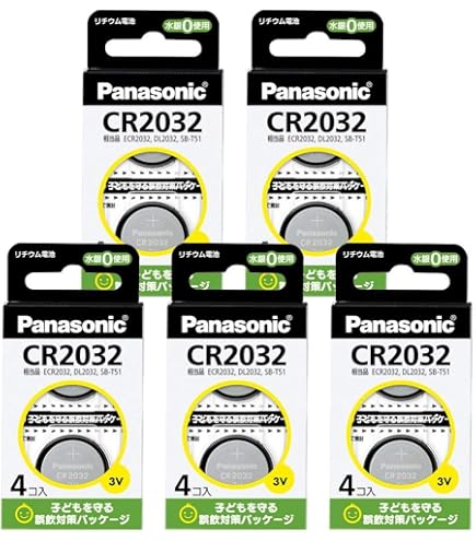3個4個　たくと Amazon.co.jp: パナソニック リチウム電池 コイン型 3V 4個入 CR-2032