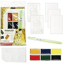 画材 to Amazon | Kuretake 呉竹 画材セット 『水彩入門 6色で描ける