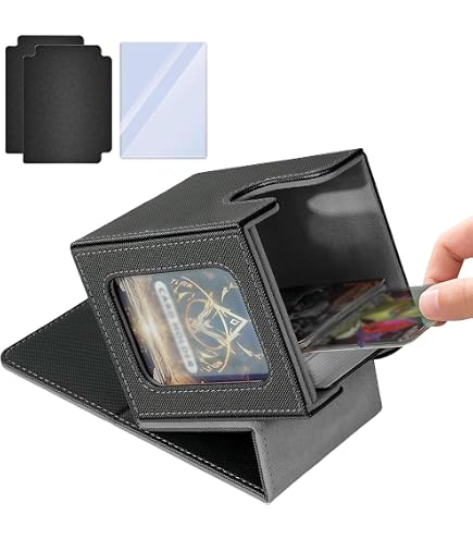 Amazon.co.jp: mtg デッキケース レザー 窓付き｜100枚ダブルスリーブ