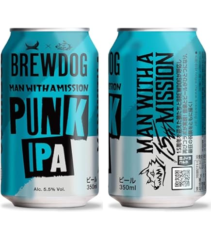 Amazon.co.jp: ブリュードッグ パンクIPA MWAMデザイン缶【350ml缶×12