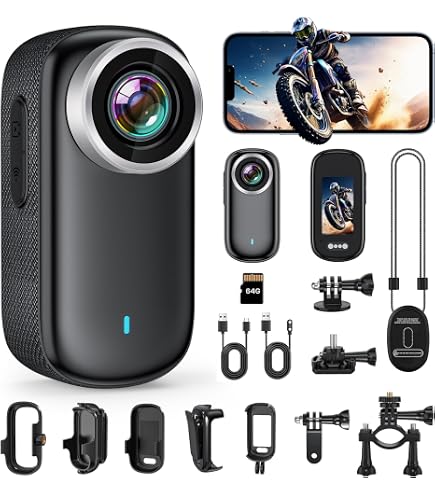 ❤4K＆4800万超絶高画質❣プロ用顔負けの機能を多機能搭載♪❤ビデオカメラ Amazon | アクションカメラ 4K ウェアラブルカメラ | ウェアラブル