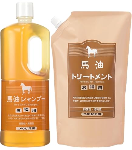 Amazon | ジュン・コスメティック 馬油シャンプー1000ml+
