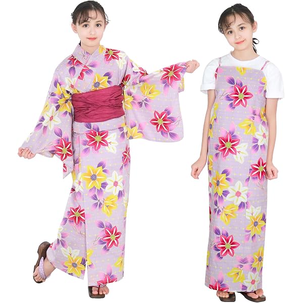 Amazon | [KYOETSU] [キョウエツ] 浴衣セット 浴衣 ワンピース 女の子