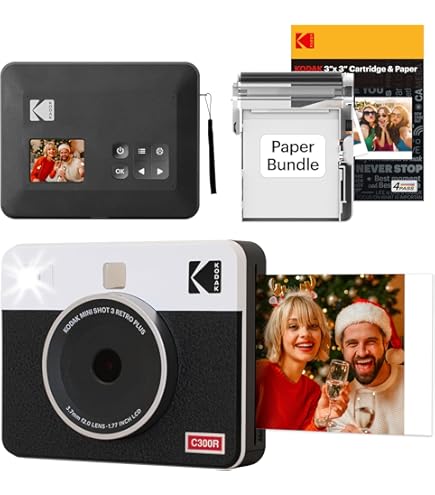 KODAK Instant Print 3'x3' Cartridge 30 Prints Mini Shot Combo
