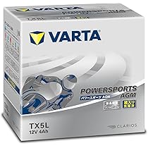Amazon.co.jp: [バルタ] VARTA Powersports AGM TX5L バイク用
