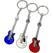Amazon.co.jp: [ハッピーパッチ] ギター キーホルダー 3個セット