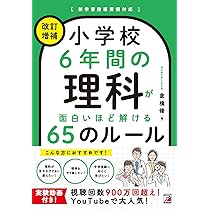 小学校理科  理科プラス  1冊300円 改訂増補 小学校6年間の理科が面白いほど解ける65のルール