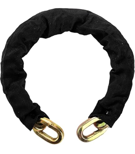 Strong Heavy Duty Security Chain 1M Long 12MM Diameter  Hardened Steel Links Plastic Coated Bike ~0600988555976 03c Mp