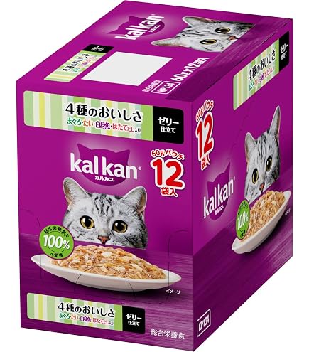 Amazon.co.jp: カルカン パウチ 1歳から 60g×12袋 まぐろ 成猫用