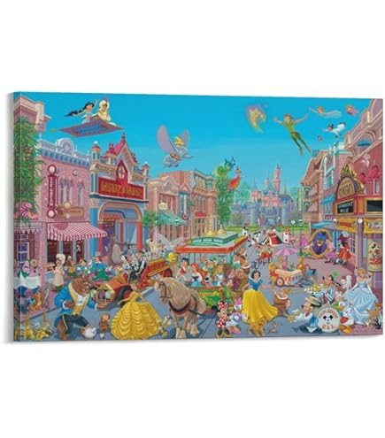 ディズニー絵画 Amazon.co.jp: 西洋絵画 ディズニー ディズニーランドパーク 50