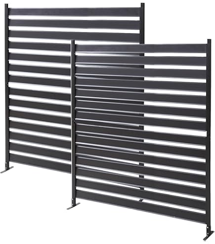 Amazon | Caroeas 目隠しフェンス ボーダーフェンス 屋外 フラワー