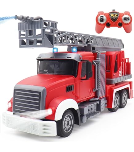 1:18 BIG R/C FIRE ENGINEラジコン Amazon.com: Liberty Imports RC Fire Truck - Big Remote