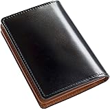 [タバラット] 名刺入れ メンズ コードバン 新喜皮革 オイルコードバン 本革 日本製 通しマチ 大容量 (ブラック)