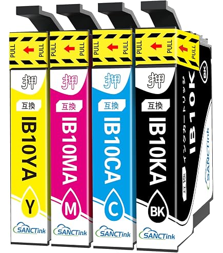 Amazon.co.jp: 【pomme】 IB10CL4A 染料 4色セット エプソン対応 互換