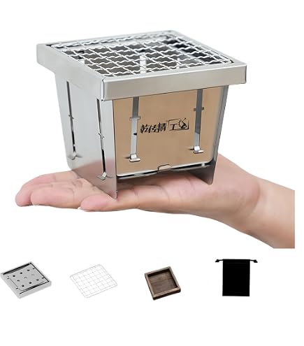 ステンレス製　BBQグリル Amazon.co.jp: ZXM折りたたみ式小型BBQグリル 軽量コンパクト