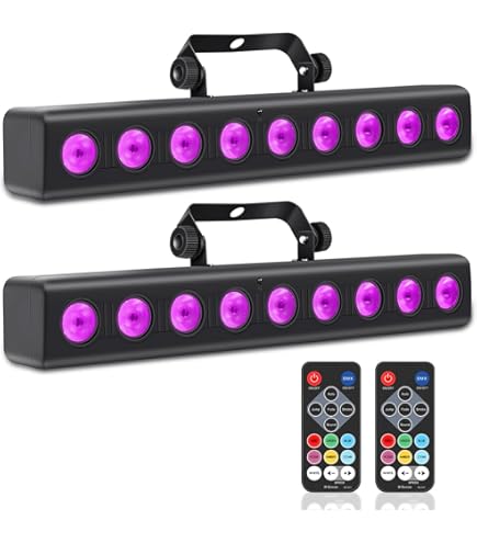 Amazon.co.jp: U`King ステージライト 36個LED 舞台照明 リモコン付き