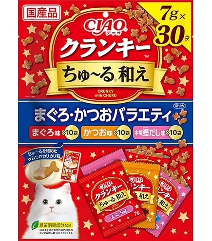 Amazon.co.jp: チャオ (CIAO) クランキ―ちゅ~る和え まぐろ・かつお