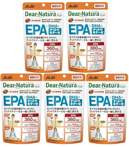Amazon | ディアナチュラ EPA×DHA＋ナットウキナーゼ 240粒（60日分