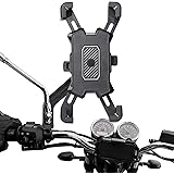 HASAGEI バイク スマホ ホルダー 自転車用 携帯ホルダー 改良 自動ロック 片手操作 落下防止 振れ止め 360°回転可能 スマホホルダー GPSナビ iPhone 12 Pro max XS MAX XR XS X 11 8 7 6 Plu