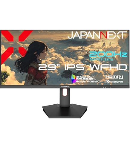 モニター各種セット Amazon.co.jp: JAPANNEXT 29インチ モニター WFHD 2560x1080解像度 IPS